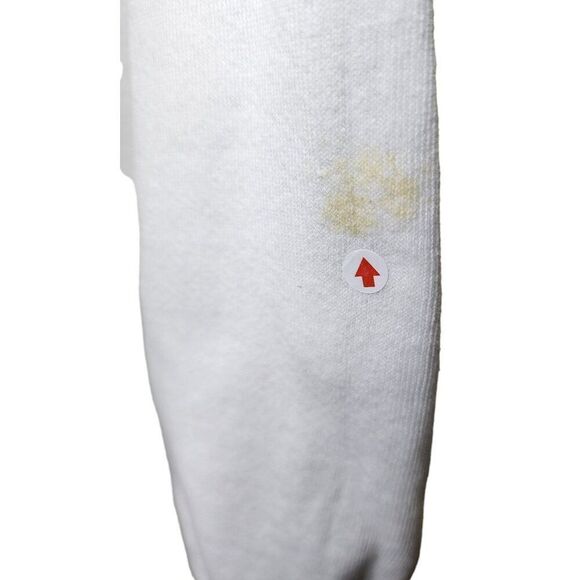 Vintage 80s Light Up Funny Christmas Sweatshirt Santa Mens Size XL White Crewnec - Picture 4 of 9